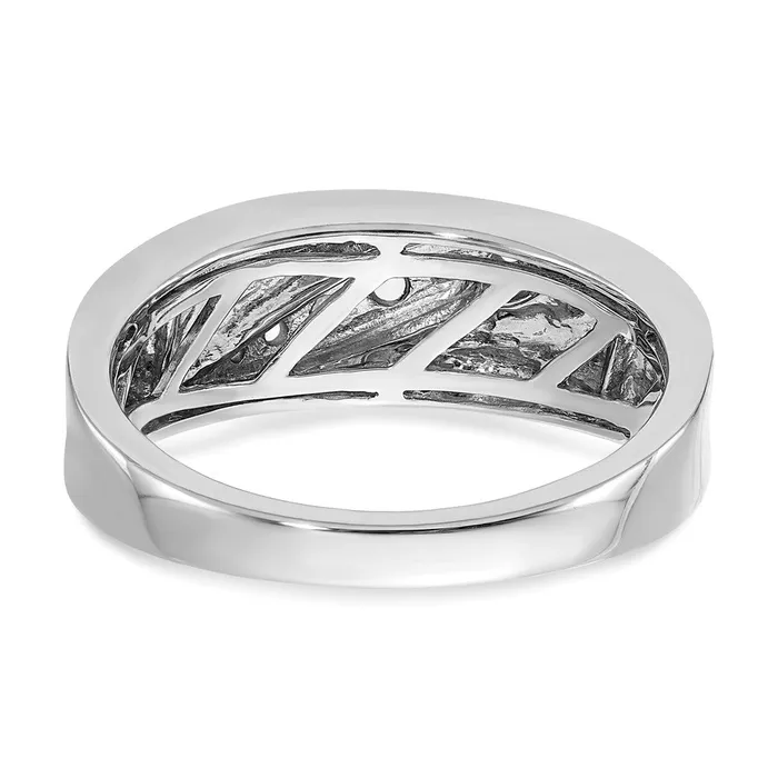 Goldia Rings 033ct CZ Solid Real 14k White Yellow Gold Mens Ring