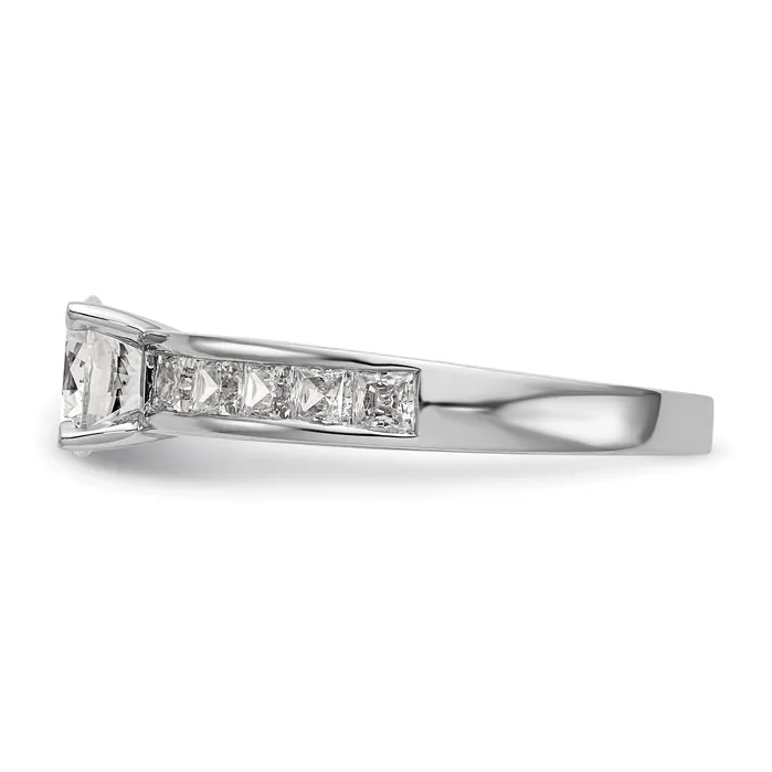 Goldia Rings 100ct CZ Solid Real 14K White Gold Semi Mount Engagement Ring