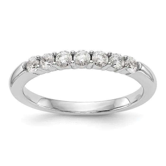 Goldia Rings 107ct CZ Solid Real 14k White Gold Wedding Wedding Band Ring Goldia Rings 107ct CZ Solid Real 14k White Gold Wedding Wedding Band Ring