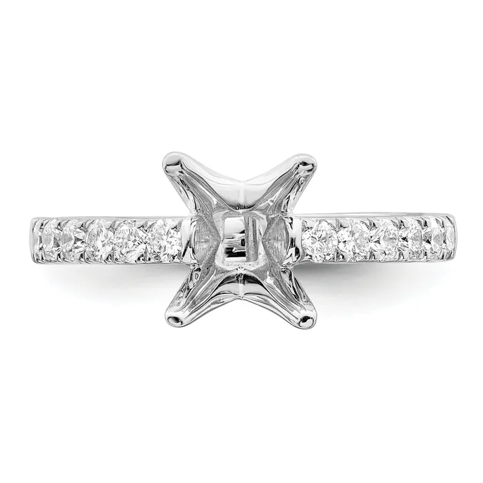 Goldia Rings 150ct CZ Solid Real 14K White Gold Engagement Ring
