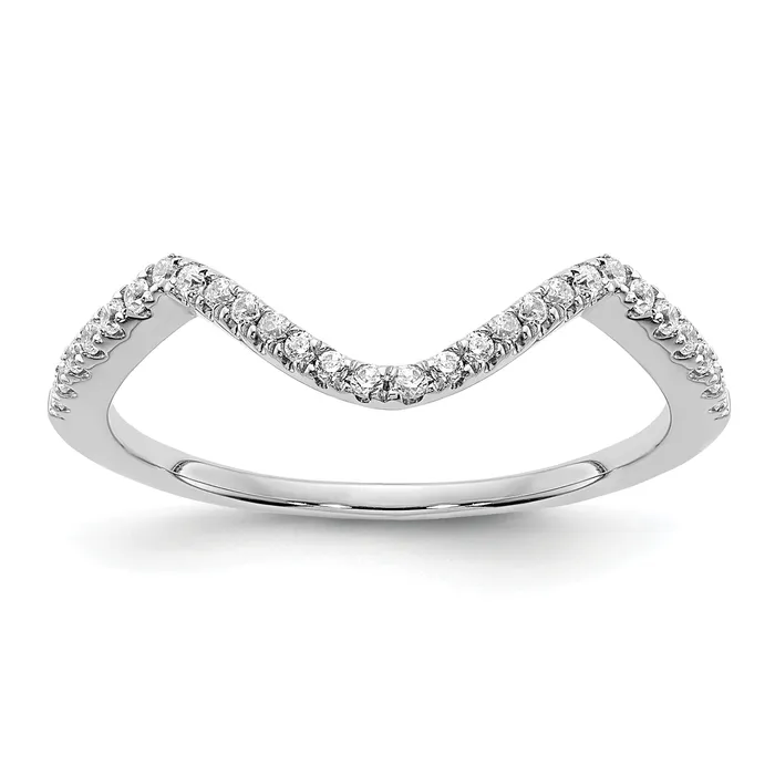Goldia Rings 10K White Gold Lab Grown Diamond VSSI G Wedding Band Ring Goldia Rings 10K White Gold Lab Grown Diamond VSSI G Wedding Band Ring