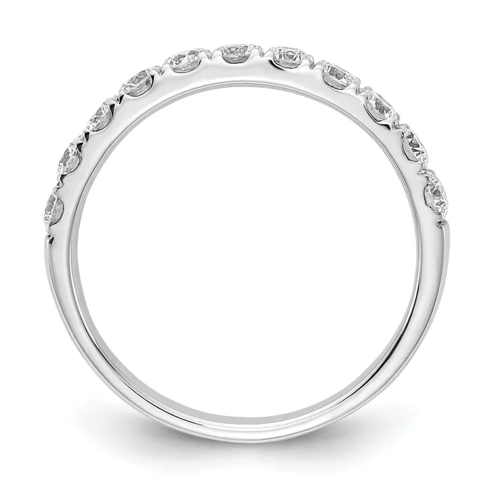 Goldia Rings 14k White Gold 34 Ct Lab Grown Diamond VSSI G Wedding Band Ring