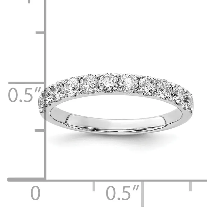 Goldia Rings 14k White Gold 34 Ct Lab Grown Diamond VSSI G Wedding Band Ring