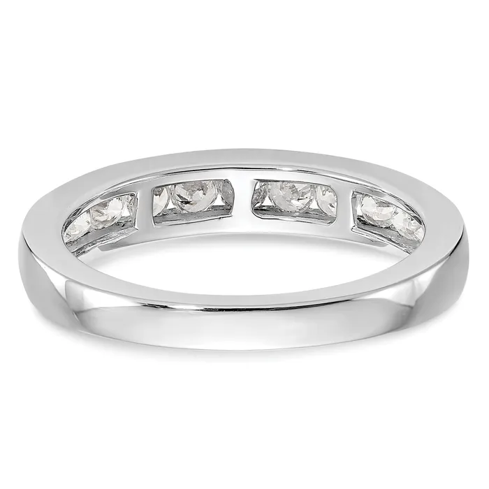 Goldia Rings 14k White Gold 34 Ct Lab Grown Diamond VSSI G Wedding Band Ring