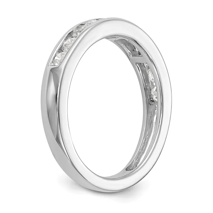 Goldia Rings 14k White Gold 34 Ct Lab Grown Diamond VSSI G Wedding Band Ring