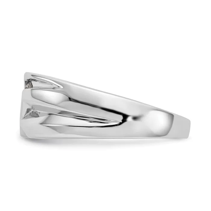 Goldia Rings 14k White Gold 3Stone 13 carat Diamond Complete Mens Ring