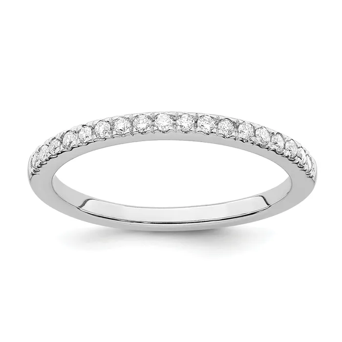Goldia Rings 14K White Gold Lab Grown Diamond VSSI FGH Wedding Band Ring