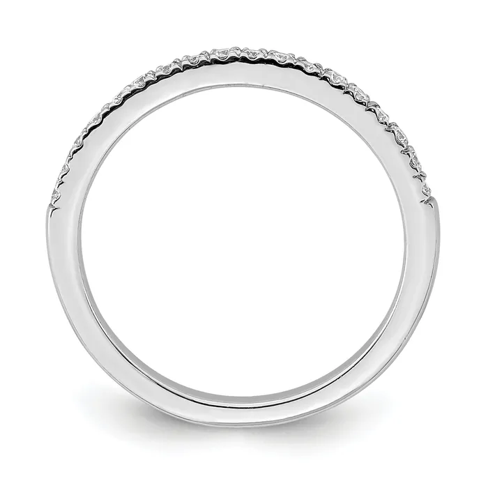 Goldia Rings 14K White Gold Lab Grown Diamond VSSI FGH Wedding Band Ring