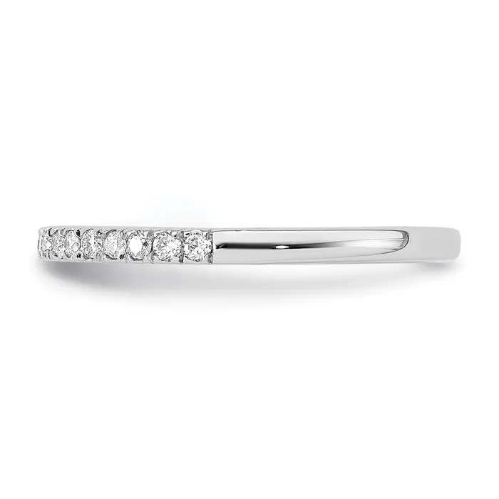 Goldia Rings 14K White Gold Lab Grown Diamond VSSI FGH Wedding Band Ring