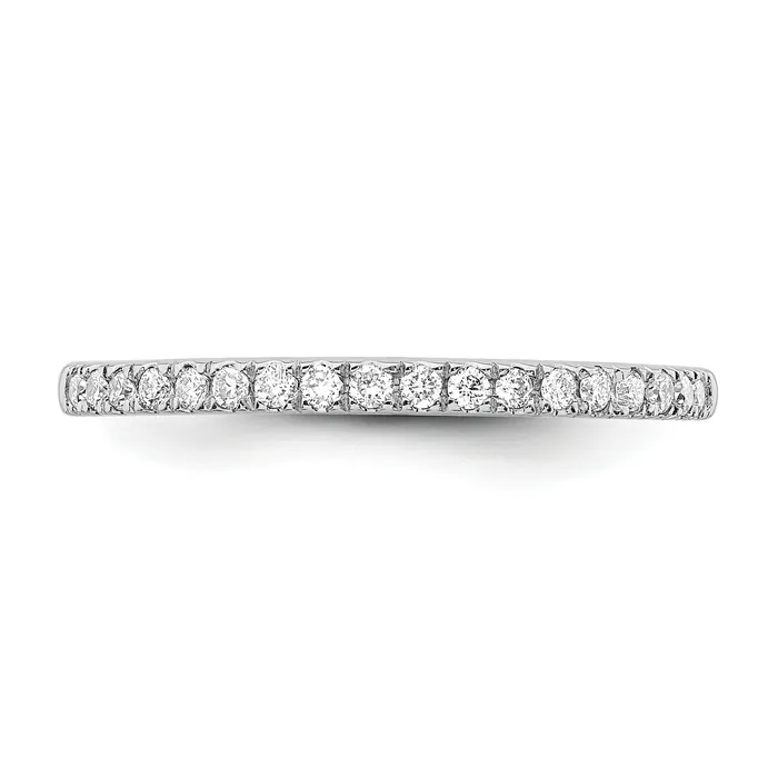 Goldia Rings 14K White Gold Lab Grown Diamond VSSI FGH Wedding Band Ring