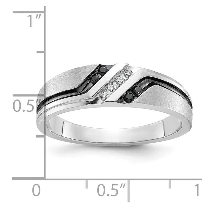 Goldia Rings 14k White Gold Mens Satin Diamond Ring Mounting
