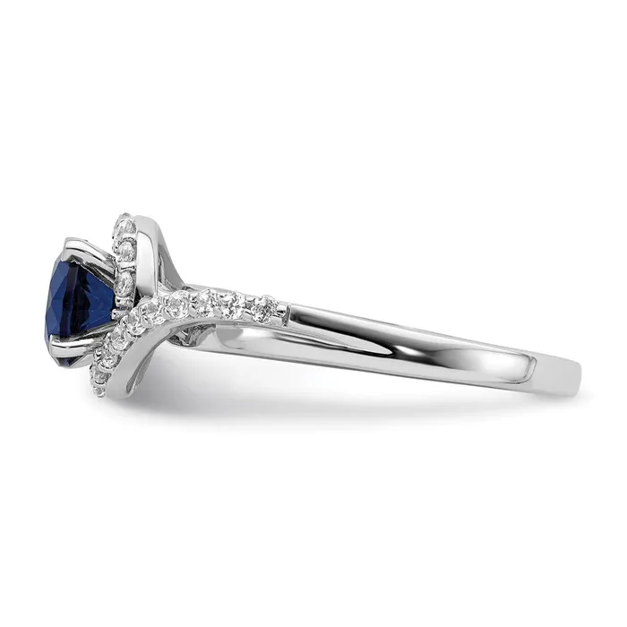 Goldia Rings 14k White Gold Real Diamond Halo Semimount Engagement Ring
