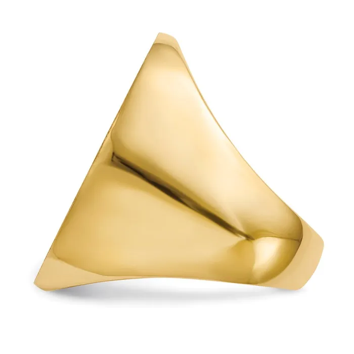 Goldia Rings 14K Yellow Gold 265x190mm Closed Back Mens Signet Ring