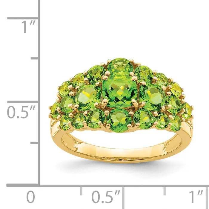 Goldia Rings 14K Yellow Gold Peridot ring