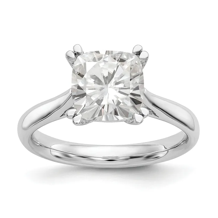 Goldia Rings 250ct CZ Solid Real 14k White Gold Square Solitaire Engagement Ring Goldia Rings 250ct CZ Solid Real 14k White Gold Square Solitaire Engagement Ring