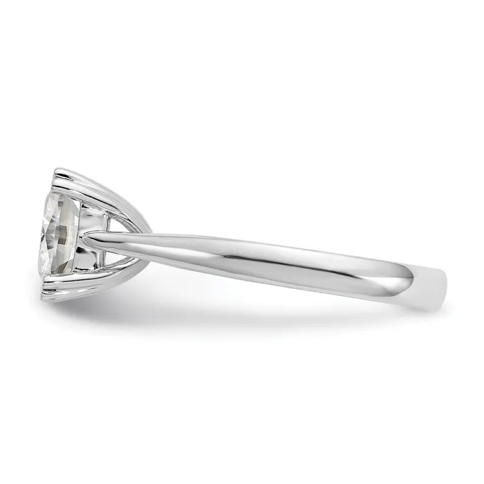 Goldia Rings 250ct CZ Solid Real 14k White Gold Square Solitaire Engagement Ring