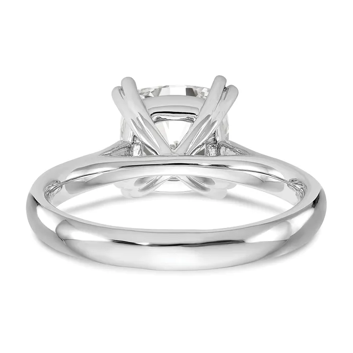 Goldia Rings 250ct CZ Solid Real 14k White Gold Square Solitaire Engagement Ring