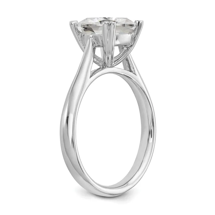 Goldia Rings 250ct CZ Solid Real 14k White Gold Square Solitaire Engagement Ring