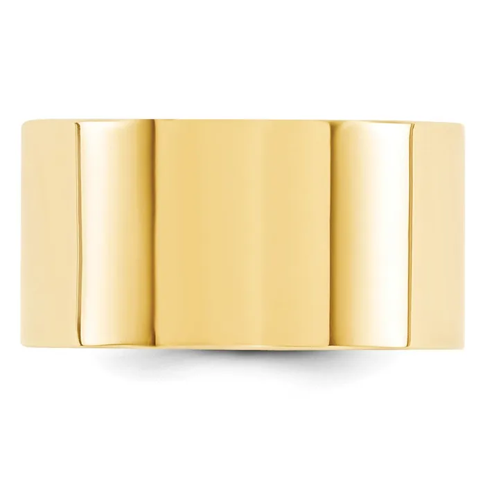 Goldia Rings Solid 10K Yellow Gold 12mm Standard Flat Comfort Fit MensWomens Wedding Band Ring Size 8 Goldia Rings Solid 10K Yellow Gold 12mm Standard Flat Comfort Fit MensWomens Wedding Band Ring Size 8