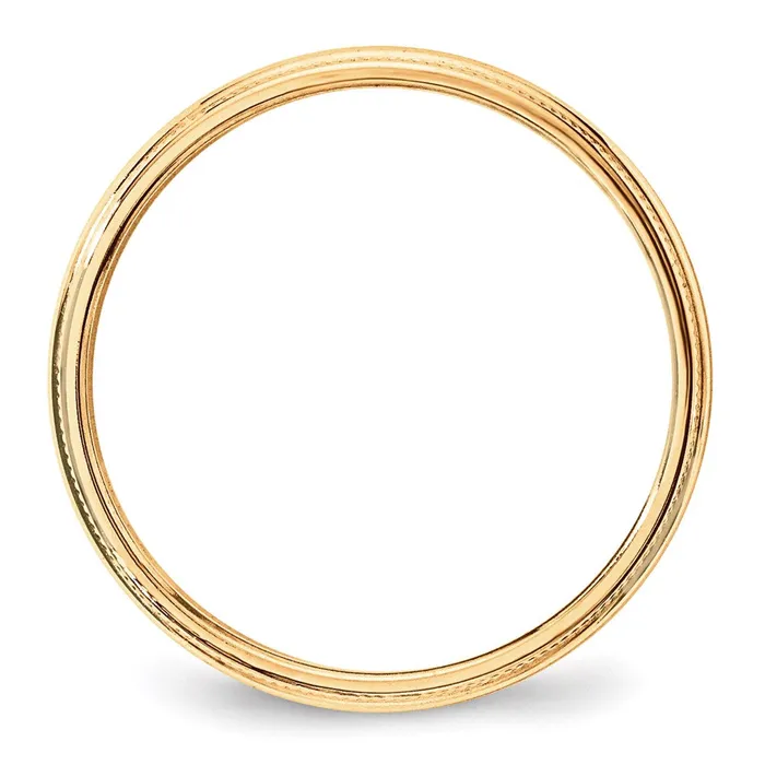 Goldia Rings Solid 10K Yellow Gold 3mm Light Weight Milgrain Half Round MensWomens Wedding Band Ring Size 125 Goldia Rings Solid 10K Yellow Gold 3mm Light Weight Milgrain Half Round MensWomens Wedding Band Ring Size 125