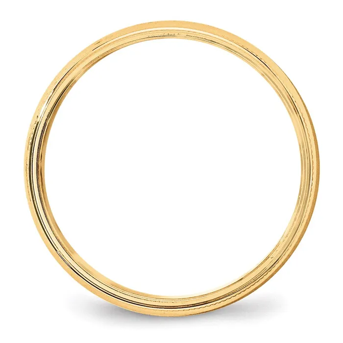 Goldia Rings Solid 10K Yellow Gold 5mm Light Weight Milgrain Half Round MensWomens Wedding Band Ring Size 65 Goldia Rings Solid 10K Yellow Gold 5mm Light Weight Milgrain Half Round MensWomens Wedding Band Ring Size 65