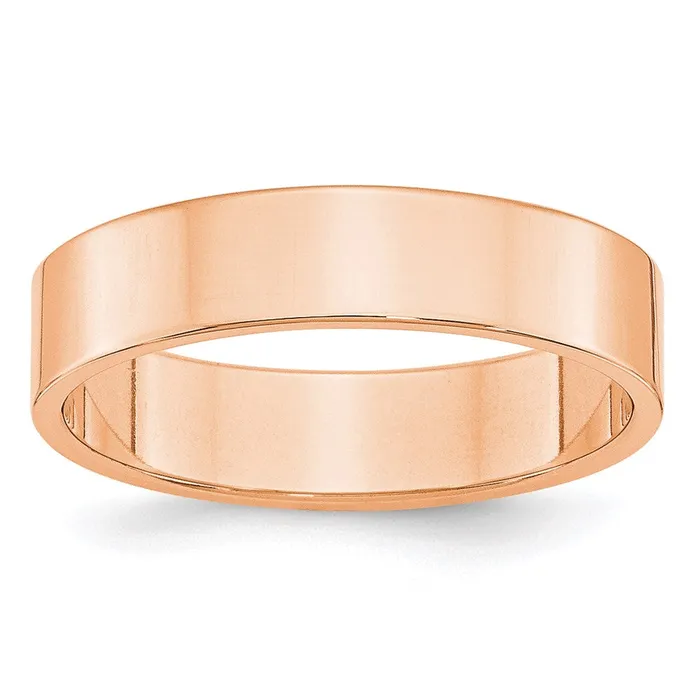 Goldia Rings Solid 14K Yellow Gold Rose Gold 5mm Light Weight Flat MensWomens Wedding Band Ring Size 6 Goldia Rings Solid 14K Yellow Gold Rose Gold 5mm Light Weight Flat MensWomens Wedding Band Ring Size 6