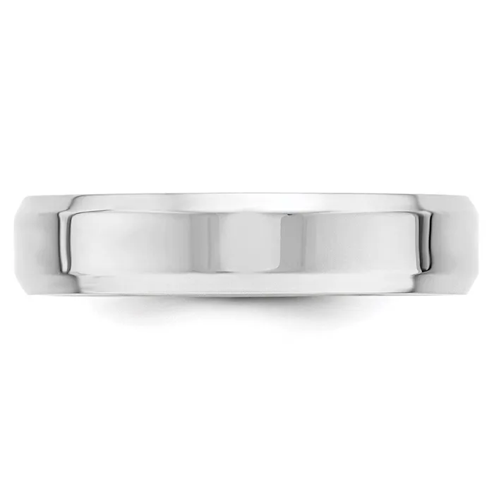 Goldia Solid 10K White Gold 5mm Bevel Edge Comfort Fit MensWomens Wedding Band Ring Size 7 Rings Goldia Solid 10K White Gold 5mm Bevel Edge Comfort Fit MensWomens Wedding Band Ring Size 7 Rings