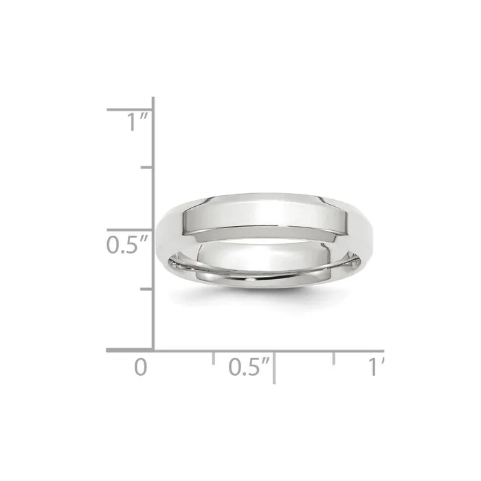 Goldia Solid 10K White Gold 5mm Bevel Edge Comfort Fit MensWomens Wedding Band Ring Size 7 Rings Goldia Solid 10K White Gold 5mm Bevel Edge Comfort Fit MensWomens Wedding Band Ring Size 7 Rings