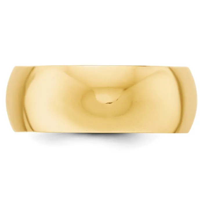 Goldia Solid 14K Yellow Gold 8mm HalfRound Wedding MensWomens Wedding Band Ring Size 12 Rings Goldia Solid 14K Yellow Gold 8mm HalfRound Wedding MensWomens Wedding Band Ring Size 12 Rings