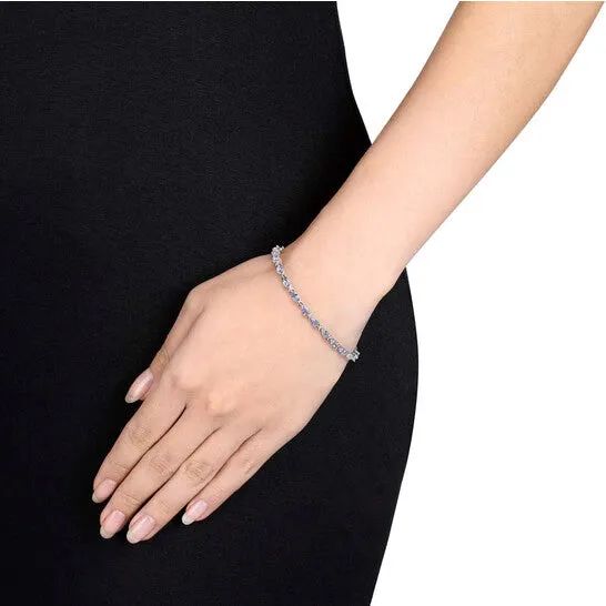 JMS always Bracelets Original AMOUR 4 13 CT TGW Tanzanite Xlink Bracelet In Sterling Silver JMS always Bracelets Original AMOUR 4 13 CT TGW Tanzanite Xlink Bracelet In Sterling Silver