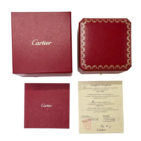 JMS always Bracelets Original PreOwned Cartier Love Bracelet White Gold Size 18 JMS always Bracelets Original PreOwned Cartier Love Bracelet White Gold Size 18