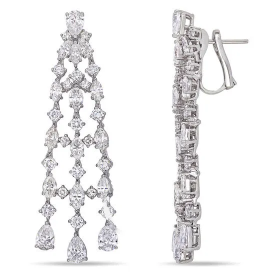 JMS always Earrings Original AMOUR 9 34 CT TW Diamond Triple Row Dangle Cuff Earrings In 18k White Gold JMS always Earrings Original AMOUR 9 34 CT TW Diamond Triple Row Dangle Cuff Earrings In 18k White Gold