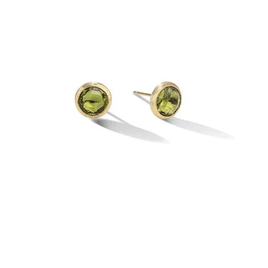 JMS always Earrings Original Marco Bicego Jaipur Yellow Gold Peridot Stud Earrings Ob957 Pr01 Y JMS always Earrings Original Marco Bicego Jaipur Yellow Gold Peridot Stud Earrings Ob957 Pr01 Y