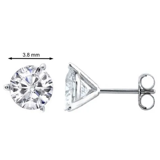 JMS always Earrings Original Maulijewels 14k White Gold Stud Earrings With 040 Cttw Round Shape Natural White Diamonds IJ I2I3 JMS always Earrings Original Maulijewels 14k White Gold Stud Earrings With 040 Cttw Round Shape Natural White Diamonds IJ I2I3