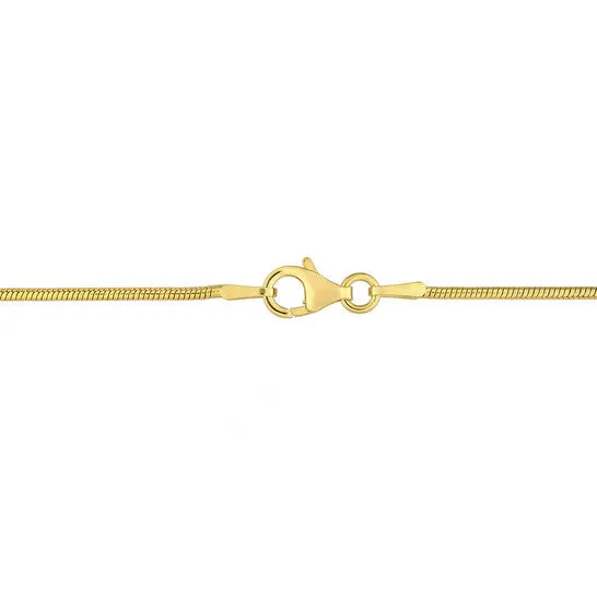 JMS always Necklaces Original AMOUR 12mm Snake Chain Necklace In Yellow Plated Sterling Silver 16 In JMS always Necklaces Original AMOUR 12mm Snake Chain Necklace In Yellow Plated Sterling Silver 16 In