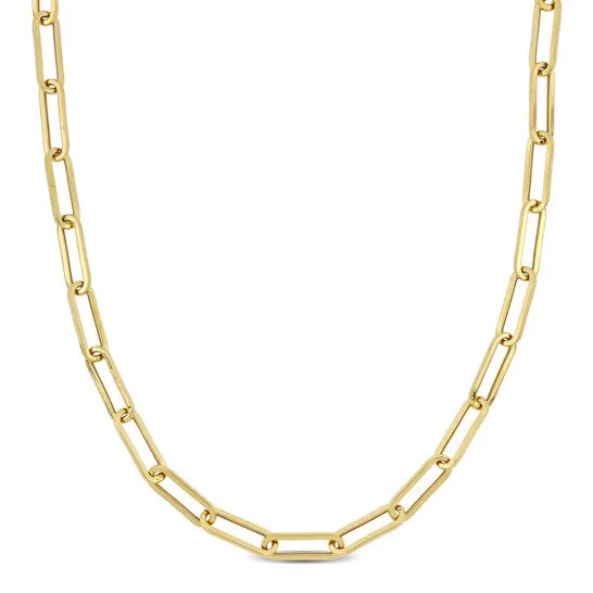 JMS always Necklaces Original AMOUR 43mm Paperclip Chain Necklace In 14K Yellow Gold 16 In JMS always Necklaces Original AMOUR 43mm Paperclip Chain Necklace In 14K Yellow Gold 16 In