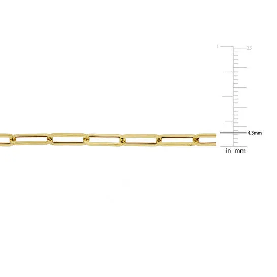 JMS always Necklaces Original AMOUR 43mm Paperclip Chain Necklace In 14K Yellow Gold 16 In JMS always Necklaces Original AMOUR 43mm Paperclip Chain Necklace In 14K Yellow Gold 16 In