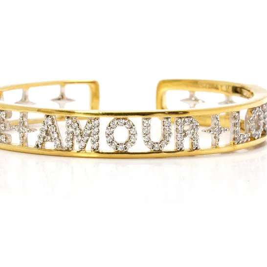JMS always Original APM Monaco Ladies Amour Love Open Cuff Bracelet Bracelets JMS always Original APM Monaco Ladies Amour Love Open Cuff Bracelet Bracelets