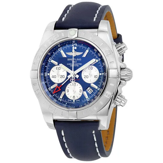 JMS always Original Breitling Chronomat 44 GMT Blue Dial Bue Leather Mens Watch AB042011C851BLLT Watches JMS always Original Breitling Chronomat 44 GMT Blue Dial Bue Leather Mens Watch AB042011C851BLLT Watches