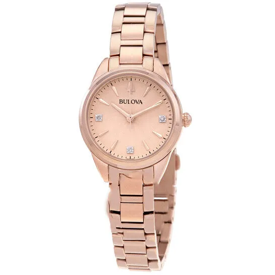 JMS always Original Bulova Sutton Diamond Rose Dial Ladies Watch 97P151 Watches JMS always Original Bulova Sutton Diamond Rose Dial Ladies Watch 97P151 Watches