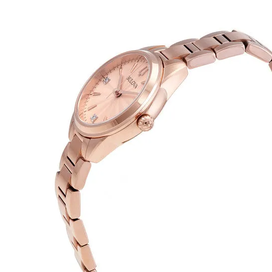 JMS always Original Bulova Sutton Diamond Rose Dial Ladies Watch 97P151 Watches JMS always Original Bulova Sutton Diamond Rose Dial Ladies Watch 97P151 Watches
