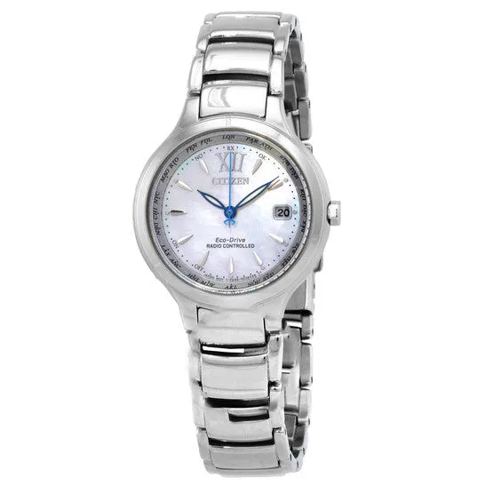 JMS always Original Citizen EcoDrive Perpetual World Time Mother of Pearl Dial Ladies Watch EC117085D Watches JMS always Original Citizen EcoDrive Perpetual World Time Mother of Pearl Dial Ladies Watch EC117085D Watches