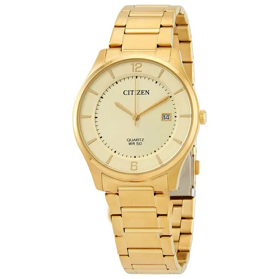 JMS always Original Citizen Quartz Champagne Dial Goldtone Mens Watch BD004383P Rings JMS always Original Citizen Quartz Champagne Dial Goldtone Mens Watch BD004383P Rings