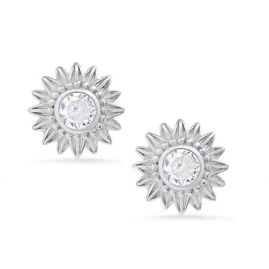 JMS always Original Kylie Harper Sterling Silver Vintage Cubic Zirconia CZ Flower Stud Earrings Earrings JMS always Original Kylie Harper Sterling Silver Vintage Cubic Zirconia CZ Flower Stud Earrings Earrings