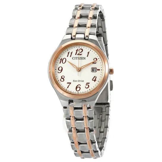 JMS always Rings Original Citizen EcoDrive White Dial Twotone Ladies Watch EW248687A JMS always Rings Original Citizen EcoDrive White Dial Twotone Ladies Watch EW248687A