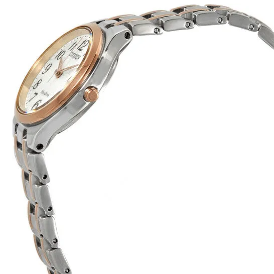 JMS always Rings Original Citizen EcoDrive White Dial Twotone Ladies Watch EW248687A JMS always Rings Original Citizen EcoDrive White Dial Twotone Ladies Watch EW248687A