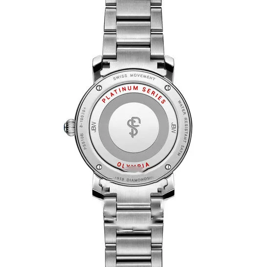 JMS always Rings Original JBW Platinum Series Diamond Silvertone Dial Ladies Watch PS510B JMS always Rings Original JBW Platinum Series Diamond Silvertone Dial Ladies Watch PS510B