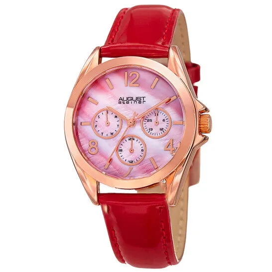 JMS always Watches Original August Steiner Quartz Red Dial Ladies Watch AS8191RD JMS always Watches Original August Steiner Quartz Red Dial Ladies Watch AS8191RD