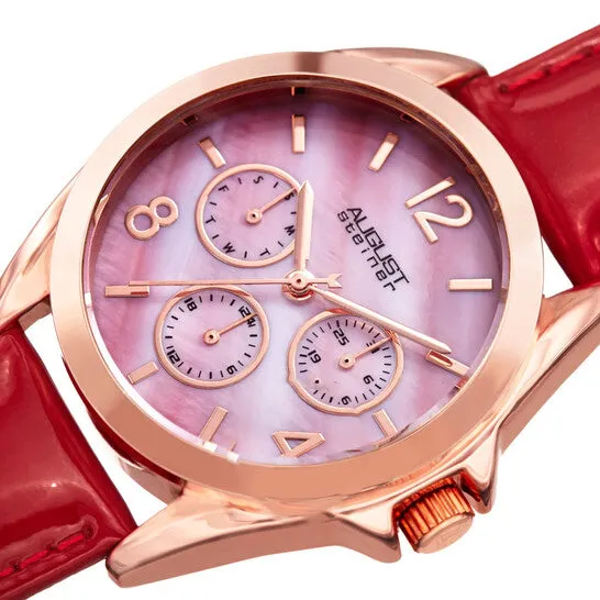 JMS always Watches Original August Steiner Quartz Red Dial Ladies Watch AS8191RD JMS always Watches Original August Steiner Quartz Red Dial Ladies Watch AS8191RD