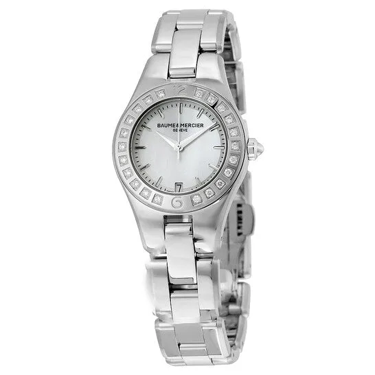 JMS always Watches Original Baume et Mercier Linea Silver Dial Diamond Ladies Watch MOA10078 JMS always Watches Original Baume et Mercier Linea Silver Dial Diamond Ladies Watch MOA10078